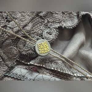 Bra top , black with white & grey